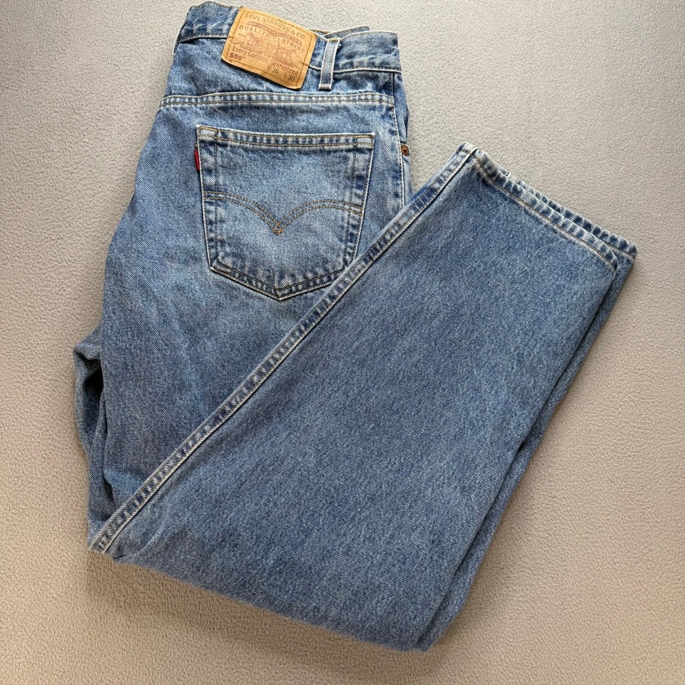 Vintage Levis 550 Jeans Mens 36x30 (FITS 34/30) 90s Y2K Denim Grunge Streetwear